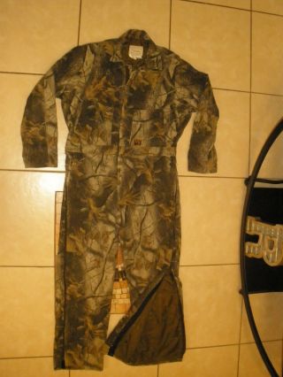 Mens Vtg Walls Outdoors Realtree Camo Insulated Winter Hunting Coveralls Xl Tall