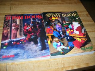 Pair Vintage Sears 1990 1992 Christmas Wish Books
