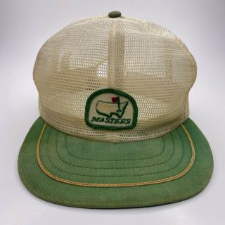 Masters Golf Tournament Golfing Sports Vintage Hat Cap 70s 80s Full Mesh