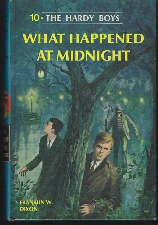 What Happened At Midnight By Franklin Dixon 1967 Hardy Boys 10 Matte Blue Cover