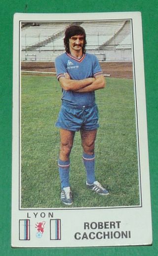 N°120 R.  Cacchioni Olympique Lyonnais Lyon Ol Panini Football 77 1976 - 1977