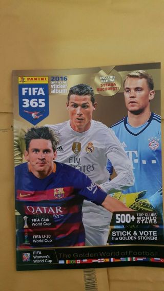 Panini Fifa 365 2016 Official Sticker Album Romania Edition Football Empty