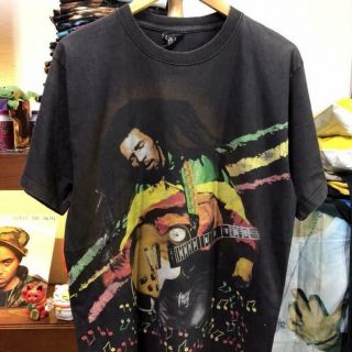 Vintage 90s Bob Marley Over Print T - Shirt Size M