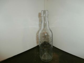 Vintage Mike Cavula Blob Top Soda Bottle,  Mahanoy City,  Pa Barnesville