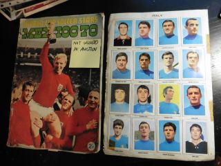 32x Israel And Italy Fks World Cup Mexico 70 Soccer Stars Sticker Sheet