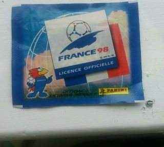 Panini France 98 Packet Showing Alessandro Del Piero Italy 97 Sticker Back Only