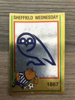Panini Football 85 Sticker Sheffield Wednesday Badge No.  231