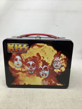 Vintage Kiss Rock Band Metal Lunchbox 2000 Originals No Thermos