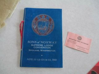 Sons Of Norway Supreme Lodge Convention Spokane,  Washington August 1948