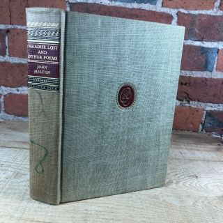 Classics Club Books Paradise Lost And Other Poems John Milton 1943