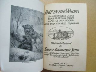 Rolf In The Woods (1926) Written & Illustrated By Ernest Thompson Seton