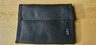 Levis Black Nylon Hook And Loop Wallet Vintage Levi Strauss And Co