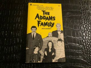 1965 The Addams Family Paperback Book By Jack Sharkey - Based On Tv Show