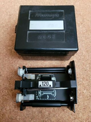 Vintage Mamiya M645 Roll Back Cassette Film 220 Insert W Hardshell Case