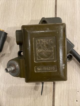 Vintage ISC TELEPHONIC SA 1552/G US VIETNAM WAR TANKER HELMET COMBAT VEHICLE 2