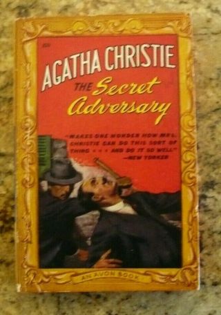 Avon 100 The Secret Adversary By Agatha Christie 1st Vg,  Tuppence & Tommy Myst.