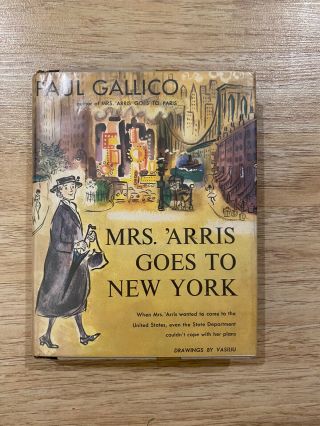 (dd31i) Paul Gallico Mrs Arris Goes To York Hardcover 1960