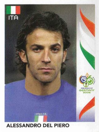Panini Sticker Fußball Wm 2006 Nr.  335 Alessandro Del Piero Ita Italia Bild