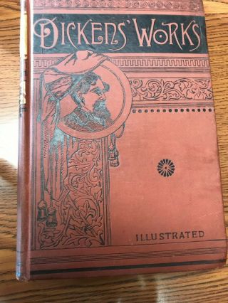 Vintage Dickens Book 1883 Martin Chuzzlewit Illustrated Hurst & Co