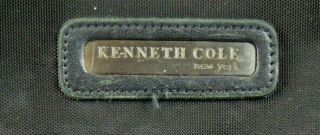 Vintage Kenneth Cole Black Leather Briefcase Computer Bag Laptop Case item 53425 2