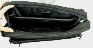 Vintage Kenneth Cole Black Leather Briefcase Computer Bag Laptop Case item 53425 3