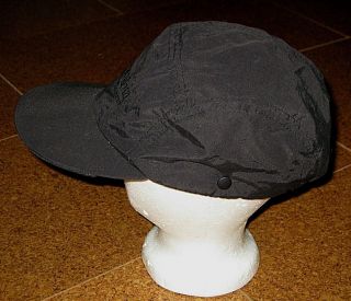 Vintage 80s 90s Black Nylon Baseball Hat Cap Men 