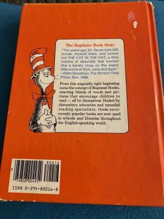 Vintage Hard Cover Childrens Book 1960 “Green Eggs And Ham” Dr Suess 2