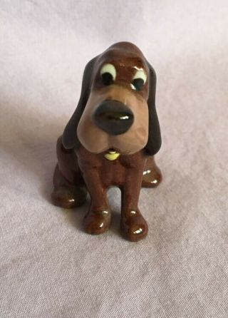 Vintage Miniature Hagen Renaker Disney Figurine Trusty Dog From Lady & The Tramp
