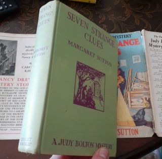 Vintage Book Seven Strange Clues A Judy Bolton Mystery W/ Dust Jacket