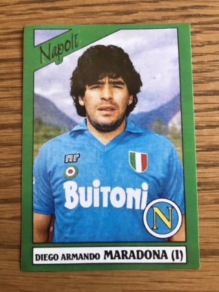 Diego Armando Maradona | Napoli | Rare Sticker.  Football Soccer Memorabilia