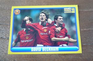 Merlin Premier League 98 Football Sticker David Beckham - No 257 - Vgc 1998