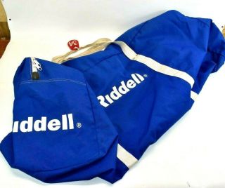 Riddell Vintage Football Sports Equipment Duffle Bag Extra Large 40in Blue White