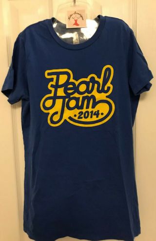 Pearl Jam Shirt L 2014 Lightning Bolt Le Official Rare Vedder Vtg Eu It Nl Uk Be