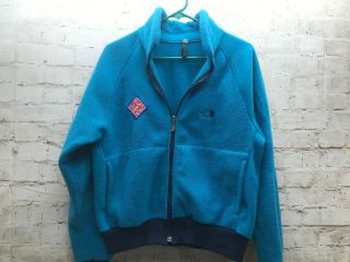 Vtg The North Face Womens Size 14 Full Zip Retro Fleece Jacket Green Made In Usa