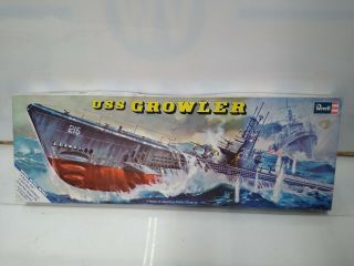 Vintage Revell Uss Growler Submarine Model Kit 1972 Open Box H - 436 1:180