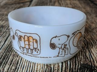 Fire King Anchor Hocking Snoopy 1958 Schulz Vintage Snack Cereal Bowl
