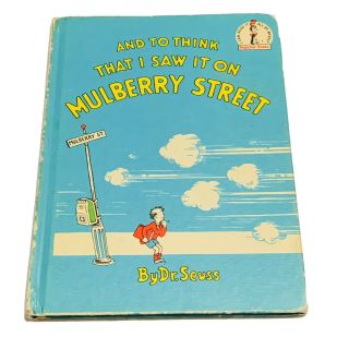 Vintage And To Think That I Saw It On Mulberry Street Dr Suess Book 1964