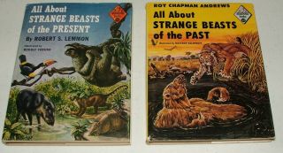All About Strange Beasts Of Present,  Of The Past Allabout Random House Hc Dj