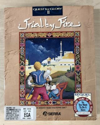 Vintage 1990 Quest For Glory Ii: Trial By Fire - Pc Sierra Game