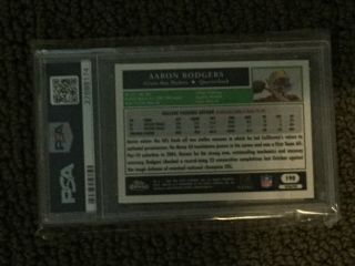 2005 Topps Chrome REFRACTOR 190 Aaron Rodgers Packers RC Rookie PSA 9 2