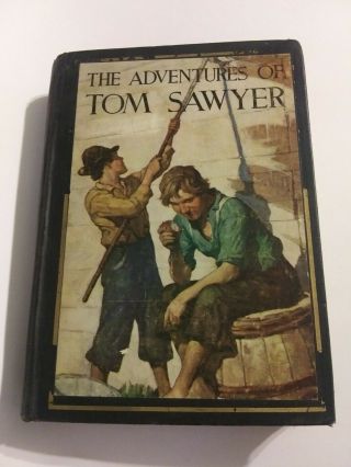 The Adventures Of Tom Sawyer Mark Twain 1931 Vintage Hardcover Illustrated Book