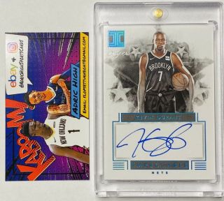 2019 - 20 Impeccable Kevin Durant Brooklyn Nets Auto 1/1 One Of One Grail Kd