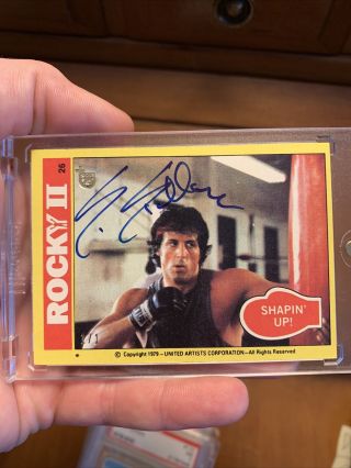 Topps 75th Anniversary Rocky Sylvester Stallone Signed Autograph Auto 1/1 Rare