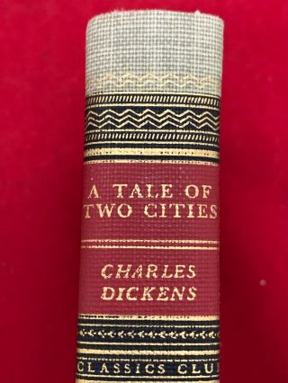 Charles Dickens A Tale Of Two Cities Classics Club Vintage Book