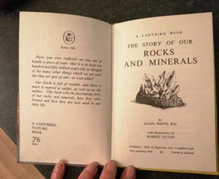 VINTAGE LADYBIRD BOOK THE STORY OF OUR ROCKS & MINERALS SERIES 536 1966 1ST EDIT 2