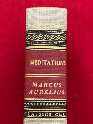 Marcus Aurelius Meditations Classics Club Vintage Book
