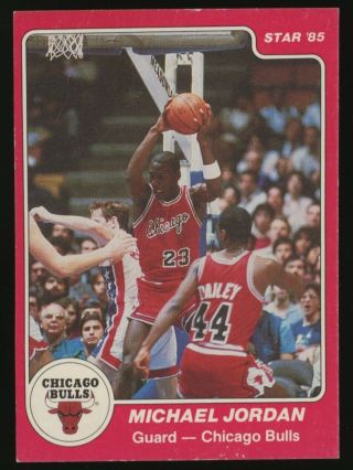 1985 Star Basketball 101 Michael Jordan Chicago Bulls Rc Hof " True Rookie "