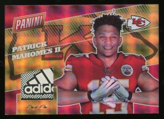 2017 Panini The National 4 Patrick Mahomes Ii Rc Rookie Glove Patch 1/1 Chiefs