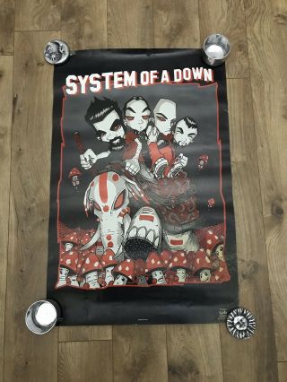 Vintage System Of A Down Music Band Rare Authentic 2002 Poster