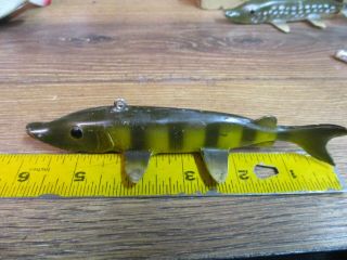Vintage Bear Creek Ice Spearing Fish Decoy 1 Pc Mould 6 " Pike Vintage Ice King